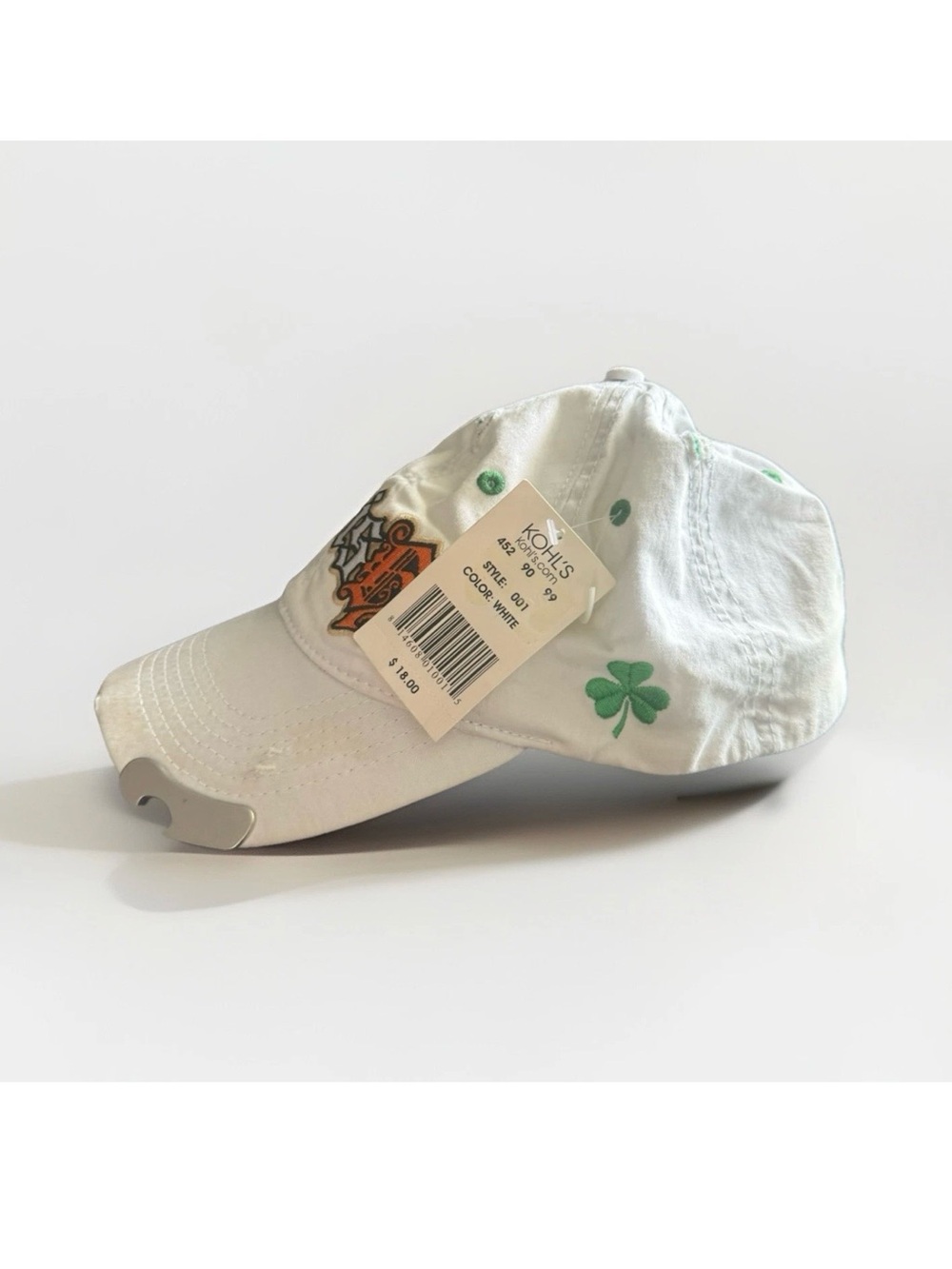 Pacific Headwear Unisex Irish Baseball Cap White Green Orange St. Patrick’s Day - Picture 3 of 8